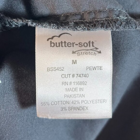 Butter-soft Women's Gray Medium Scrub Tunic - Picture 4 of 5